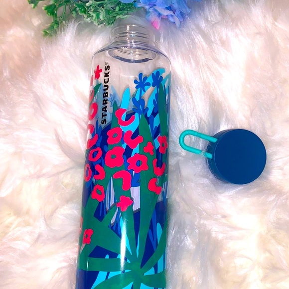 Starbucks Tropical Jungle Plastic Water Bottle Cup Cheetah Tumbler 2021 New 24oz - Picture 5 of 11